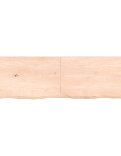 Încărcați imaginea în vizualizatorul Galerie, Poliță de perete, 140x40x6 cm, lemn masiv de stejar netratat Lando - Lando
