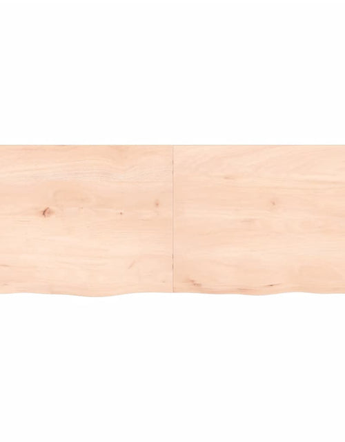 Încărcați imaginea în vizualizatorul Galerie, Poliță de perete, 140x50x4 cm, lemn masiv de stejar netratat Lando - Lando
