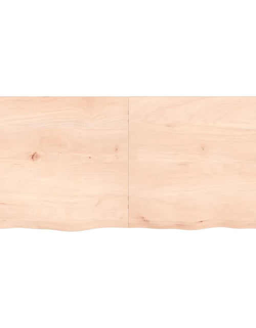 Încărcați imaginea în vizualizatorul Galerie, Poliță de perete, 140x60x6 cm, lemn masiv de stejar netratat Lando - Lando
