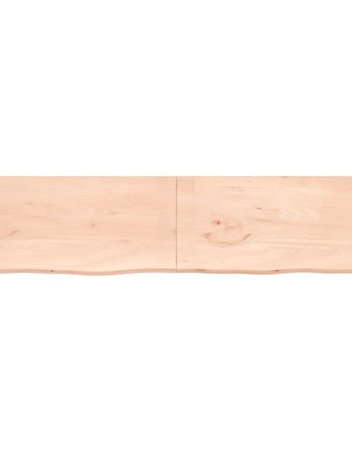 Încărcați imaginea în vizualizatorul Galerie, Poliță de perete, 220x50x4 cm, lemn masiv de stejar netratat Lando - Lando
