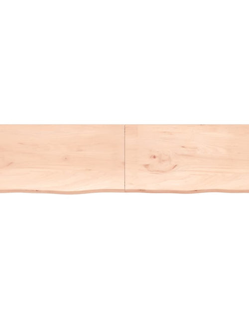 Загрузите изображение в средство просмотра галереи, Poliță de perete, 220x50x6 cm, lemn masiv de stejar netratat Lando - Lando
