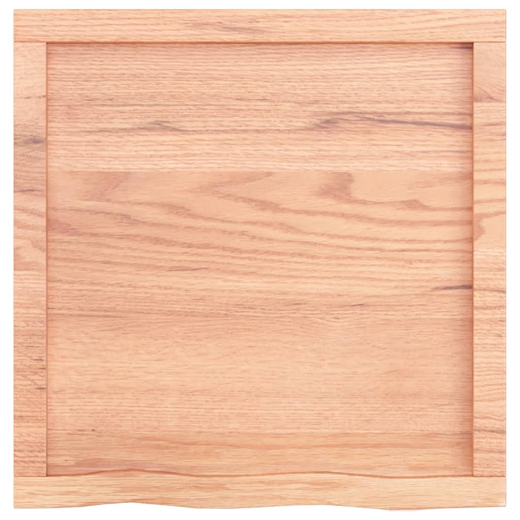 Poliță perete maro deschis 60x60x4 cm lemn masiv stejar tratat Lando - Lando