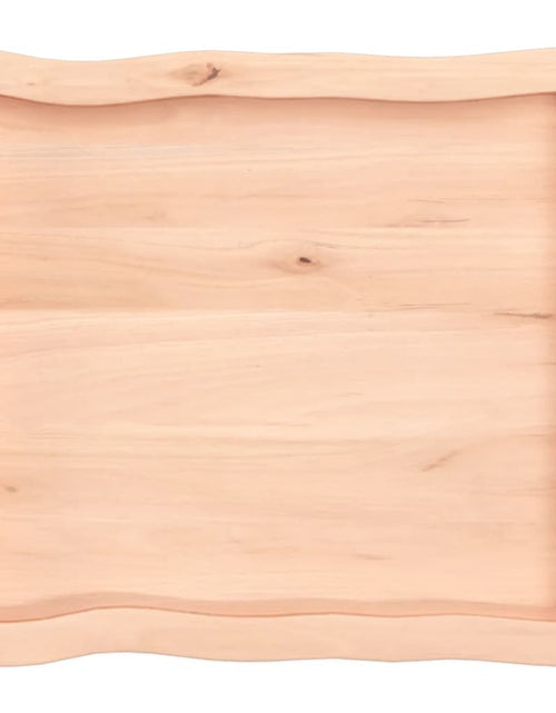 Загрузите изображение в средство просмотра галереи, Blat masă 60x50x4 cm lemn masiv stejar netratat contur organic - Lando
