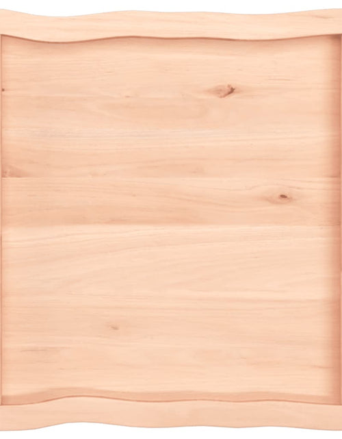 Încărcați imaginea în vizualizatorul Galerie, Blat masă 60x60x4 cm lemn masiv stejar netratat contur organic - Lando
