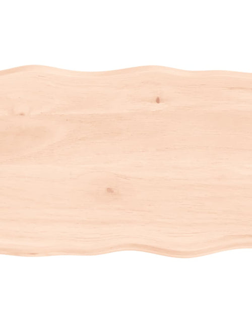 Încărcați imaginea în vizualizatorul Galerie, Blat masă 80x50x2 cm lemn masiv stejar netratat contur organic - Lando
