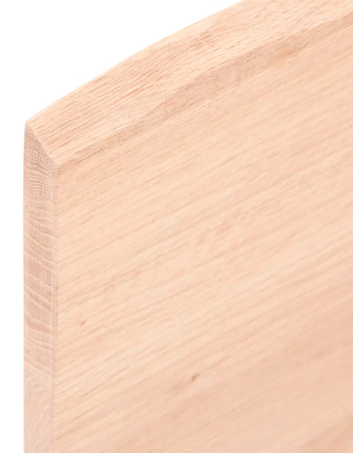 Загрузите изображение в средство просмотра галереи, Blat masă 80x50x2 cm lemn masiv stejar netratat contur organic - Lando
