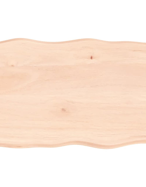 Încărcați imaginea în vizualizatorul Galerie, Blat masă 80x50x6 cm lemn masiv stejar netratat contur organic - Lando
