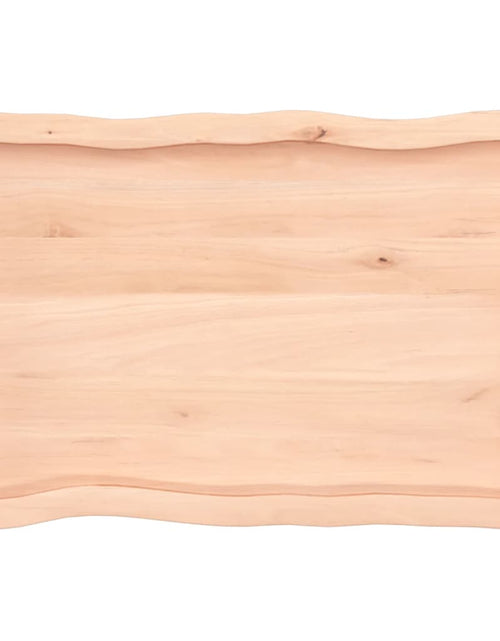 Încărcați imaginea în vizualizatorul Galerie, Blat masă 80x50x6 cm lemn masiv stejar netratat contur organic - Lando
