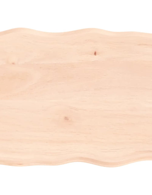 Загрузите изображение в средство просмотра галереи, Blat masă 80x60x2 cm lemn masiv stejar netratat contur organic - Lando
