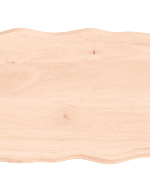 Încărcați imaginea în vizualizatorul Galerie, Blat masă 80x60x4 cm lemn masiv stejar netratat contur organic - Lando
