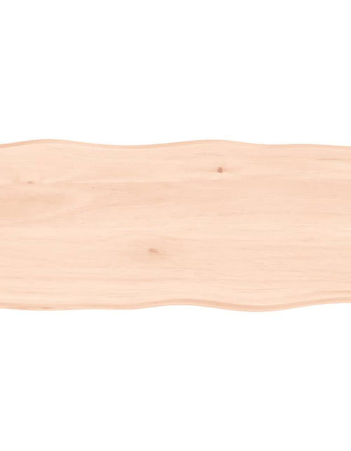 Încărcați imaginea în vizualizatorul Galerie, Blat masă 100x40x4 cm lemn masiv stejar netratat contur organic - Lando
