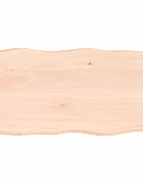 Încărcați imaginea în vizualizatorul Galerie, Blat masă 100x50x4 cm lemn masiv stejar netratat contur organic - Lando
