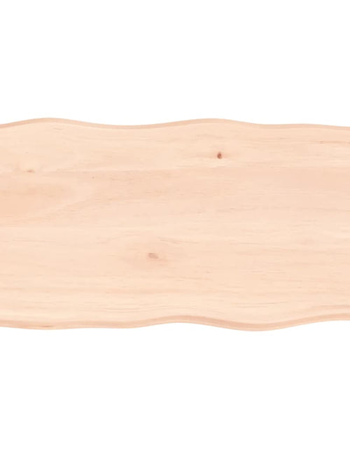 Încărcați imaginea în vizualizatorul Galerie, Blat masă 100x50x6 cm lemn masiv stejar netratat contur organic - Lando

