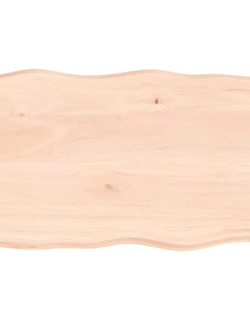Încărcați imaginea în vizualizatorul Galerie, Blat masă 100x60x6 cm lemn masiv stejar netratat contur organic - Lando
