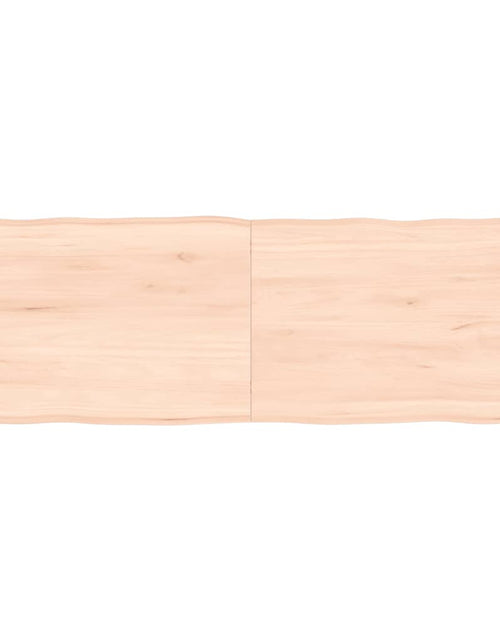 Încărcați imaginea în vizualizatorul Galerie, Blat masă 120x40x6 cm lemn masiv stejar netratat contur organic - Lando
