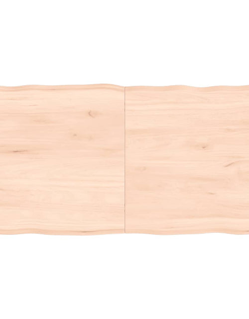 Încărcați imaginea în vizualizatorul Galerie, Blat masă 120x60x6 cm lemn masiv stejar netratat contur organic - Lando
