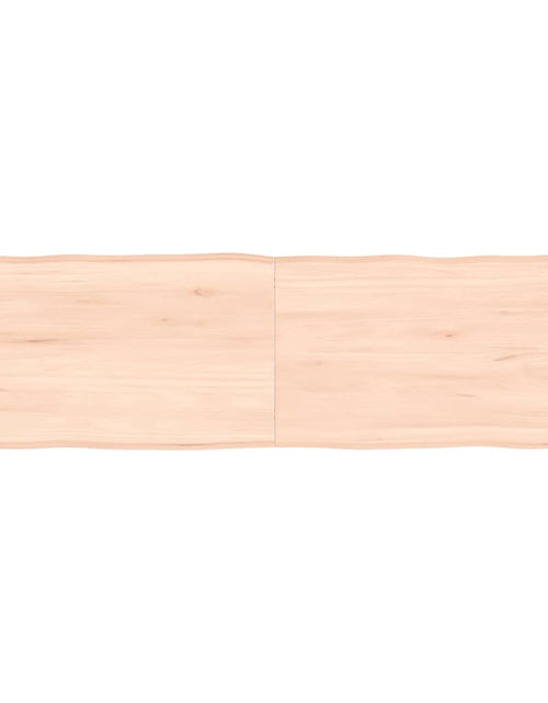 Încărcați imaginea în vizualizatorul Galerie, Blat masă 140x40x4 cm lemn masiv stejar netratat contur organic - Lando
