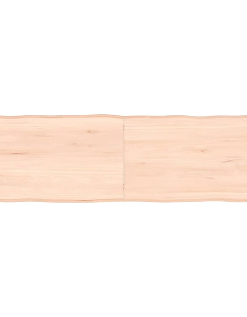 Încărcați imaginea în vizualizatorul Galerie, Blat masă 140x40x6 cm lemn masiv stejar netratat contur organic - Lando
