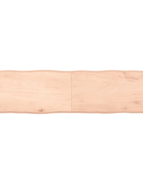 Încărcați imaginea în vizualizatorul Galerie, Blat masă 160x40x6 cm lemn masiv stejar netratat contur organic - Lando
