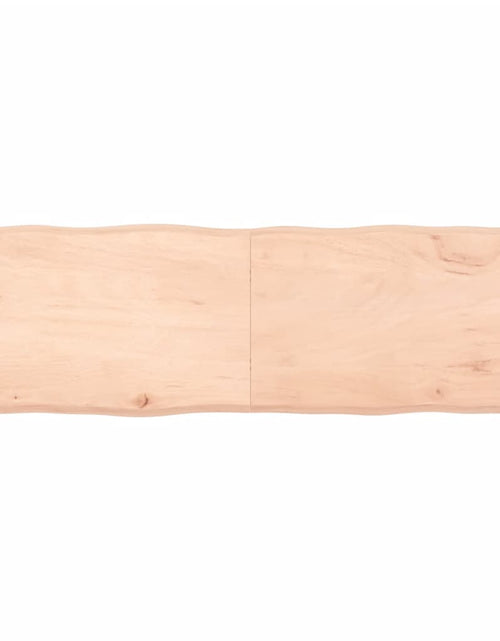 Încărcați imaginea în vizualizatorul Galerie, Blat masă 160x50x6 cm lemn masiv stejar netratat contur organic - Lando

