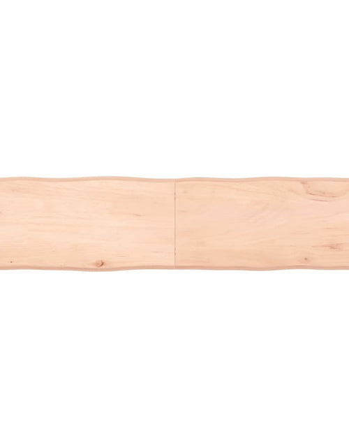 Încărcați imaginea în vizualizatorul Galerie, Blat masă 180x40x6 cm lemn masiv stejar netratat contur organic - Lando
