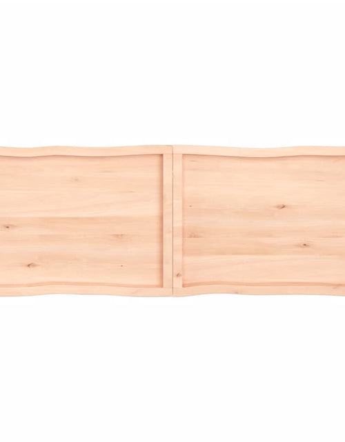 Încărcați imaginea în vizualizatorul Galerie, Blat masă 180x60x6 cm lemn masiv stejar netratat contur organic - Lando
