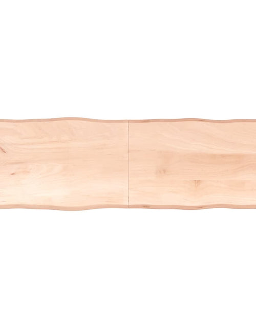 Încărcați imaginea în vizualizatorul Galerie, Blat masă 200x60x6 cm lemn masiv stejar netratat contur organic - Lando
