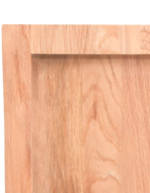 Загрузите изображение в средство просмотра галереи, Blat masă, 60x40x6 cm, maro, lemn stejar tratat contur organic - Lando
