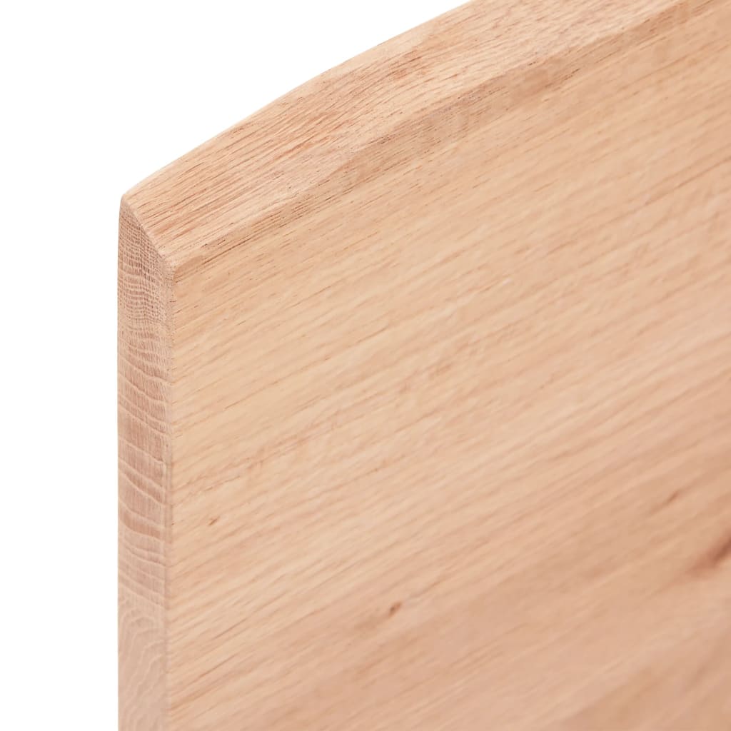Blat masă, 60x50x2 cm, maro, lemn stejar tratat contur organic - Lando