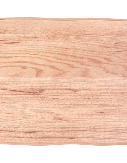 Загрузите изображение в средство просмотра галереи, Blat masă, 60x50x6 cm, maro, lemn stejar tratat contur organic - Lando
