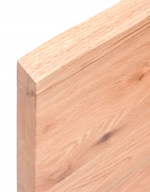Загрузите изображение в средство просмотра галереи, Blat masă, 60x60x4 cm, maro, lemn stejar tratat contur organic - Lando
