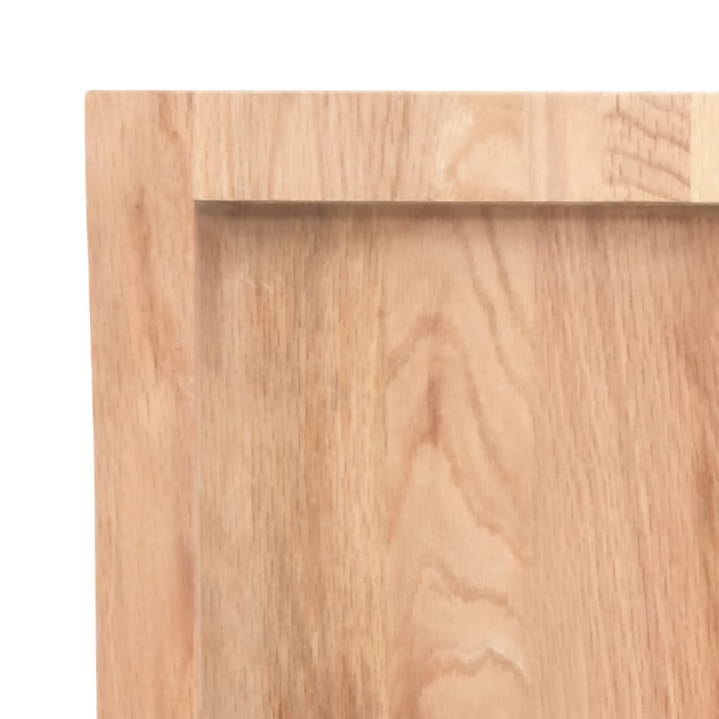 Blat masă, 120x50x6 cm, maro, lemn stejar tratat contur organic - Lando