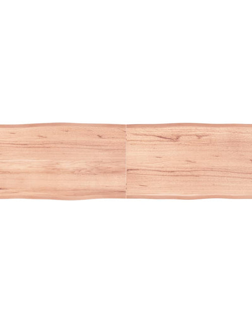 Загрузите изображение в средство просмотра галереи, Blat masă, maro, 160x40x6 cm, lemn stejar tratat contur natural - Lando
