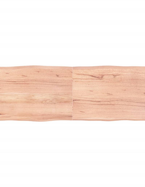 Загрузите изображение в средство просмотра галереи, Blat masă, maro, 160x50x4 cm, lemn stejar tratat contur natural - Lando
