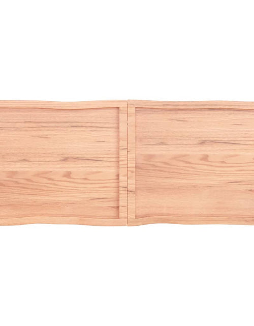Încărcați imaginea în vizualizatorul Galerie, Blat masă, maro, 160x60x4 cm, lemn stejar tratat contur natural - Lando
