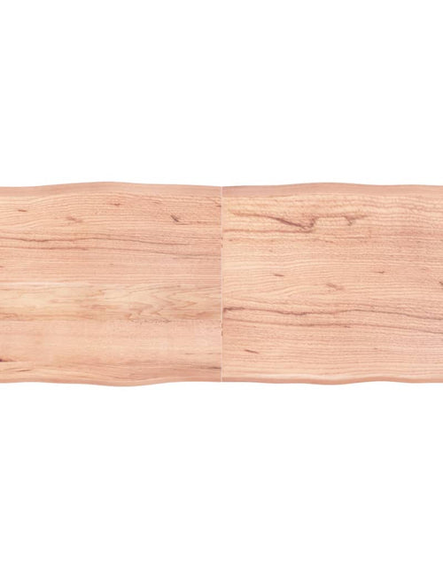 Încărcați imaginea în vizualizatorul Galerie, Blat masă, maro, 160x60x6 cm, lemn stejar tratat contur natural - Lando
