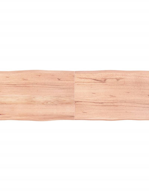 Încărcați imaginea în vizualizatorul Galerie, Blat masă, maro, 180x50x4 cm, lemn stejar tratat contur natural - Lando
