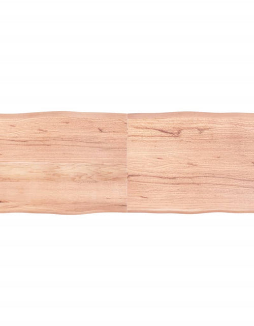 Încărcați imaginea în vizualizatorul Galerie, Blat masă, maro, 180x60x6 cm, lemn stejar tratat contur natural - Lando
