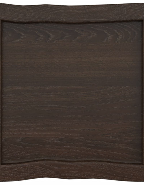 Загрузите изображение в средство просмотра галереи, Blat masă, 40x40x6 cm, gri, lemn stejar tratat contur organic - Lando
