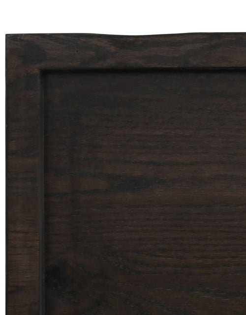 Загрузите изображение в средство просмотра галереи, Blat masă, 60x40x4 cm, gri, lemn stejar tratat contur organic - Lando

