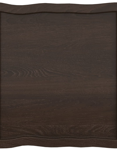 Încărcați imaginea în vizualizatorul Galerie, Blat masă, 60x60x4 cm, gri, lemn stejar tratat contur organic - Lando
