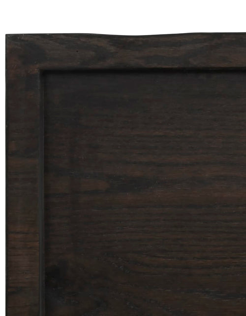 Încărcați imaginea în vizualizatorul Galerie, Blat masă, 100x40x4 cm, gri, lemn stejar tratat contur organic - Lando
