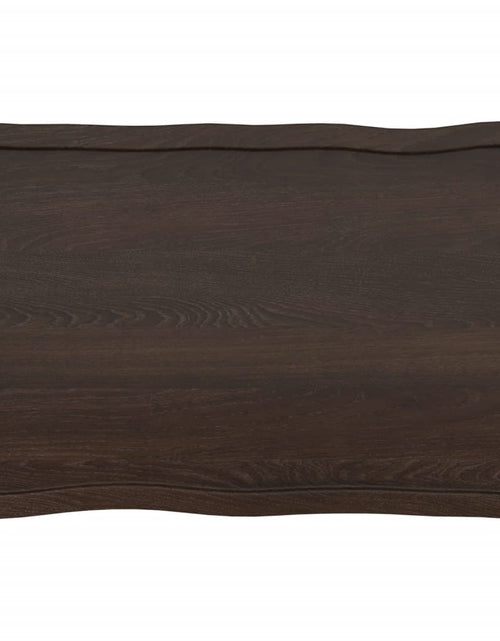 Încărcați imaginea în vizualizatorul Galerie, Blat masă, 100x60x4 cm, gri, lemn stejar tratat contur organic - Lando
