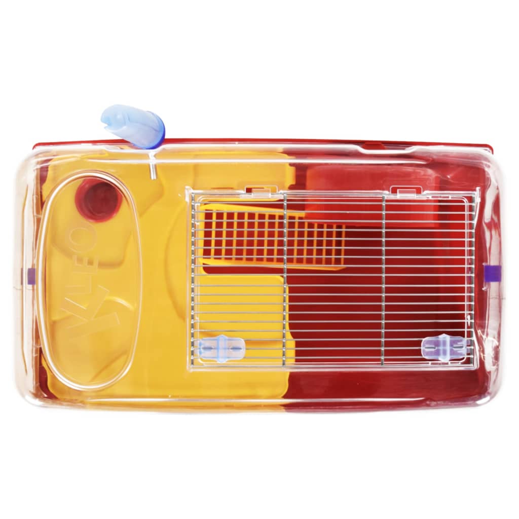 Cușcă pentru hamsteri, roșu, 57x33x26 cm, polipropilenă Lando - Lando