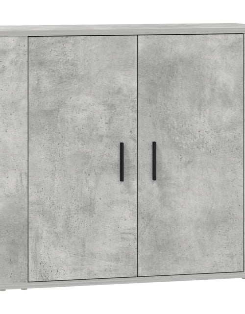 Загрузите изображение в средство просмотра галереи, Servante, 3 piese, gri beton, lemn prelucrat - Lando
