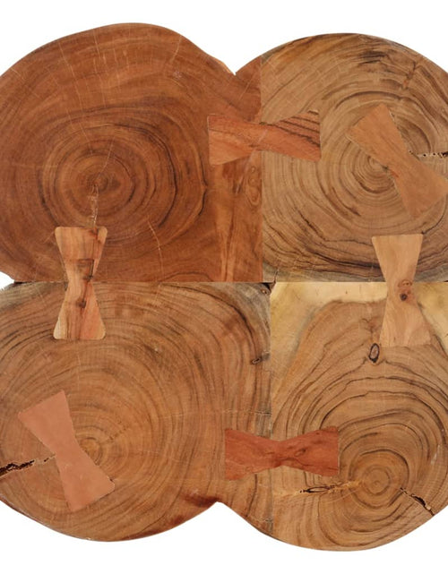 Загрузите изображение в средство просмотра галереи, Măsuță de cafea, 36 cm, 4 trunchiuri, lemn masiv de acacia Lando - Lando
