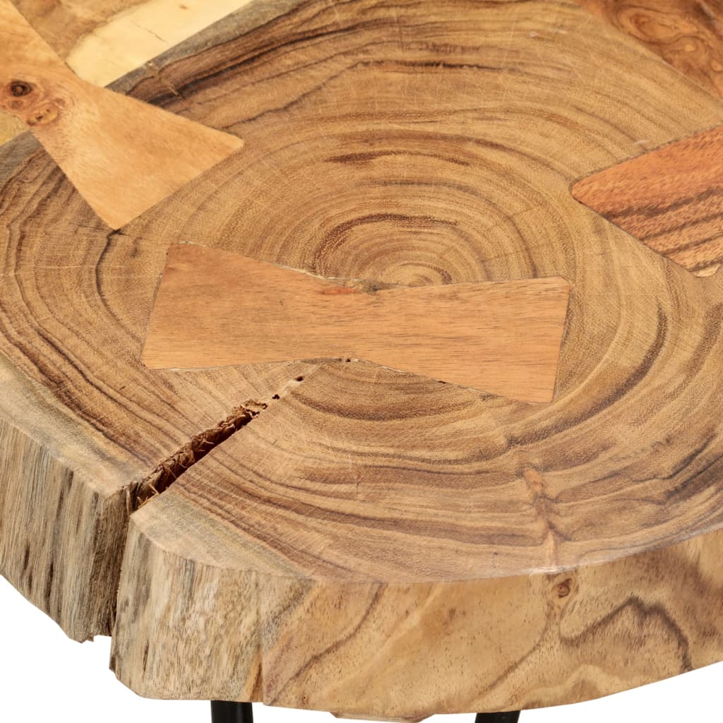 Măsuță de cafea, 36 cm, 4 trunchiuri, lemn masiv de acacia Lando - Lando