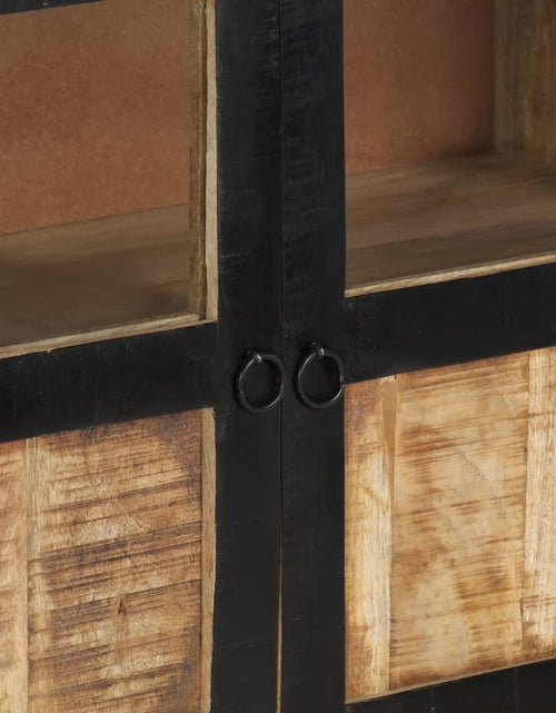 Загрузите изображение в средство просмотра галереи, Servantă, maro și negru, 160x30x76 cm, lemn masiv de mango Lando - Lando
