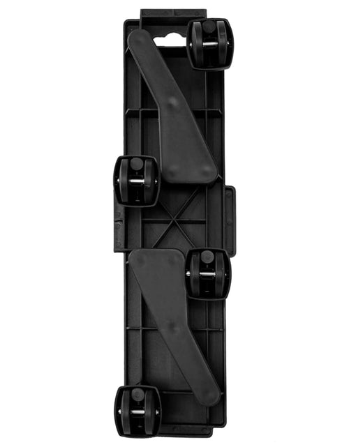 Загрузите изображение в средство просмотра галереи, Cărucioare transport 4 roți 2 buc, negru, 170 kg, polipropilenă Lando - Lando
