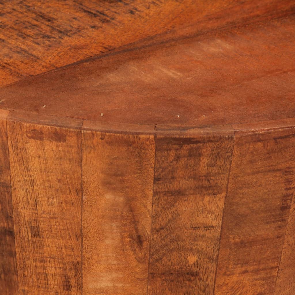 Măsuță de cafea, Ø 52x30 cm, lemn masiv de mango brut Lando - Lando